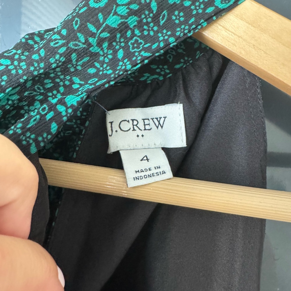 J.Crew Green Halter Maxi Dress Size 4 - Picture 4 of 8